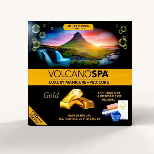 VolcanoSpa CBD Pedi in a Box 6 Step - Gold