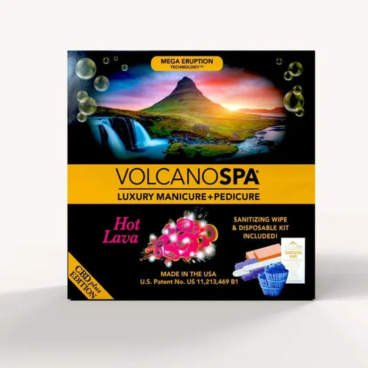 VolcanoSpa CBD Pedi in a Box 6 Step - Hot Lava