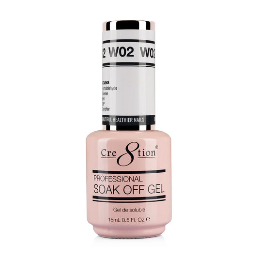 Cre8tion Gel - French Collection 0.5oz - W02 Cold White