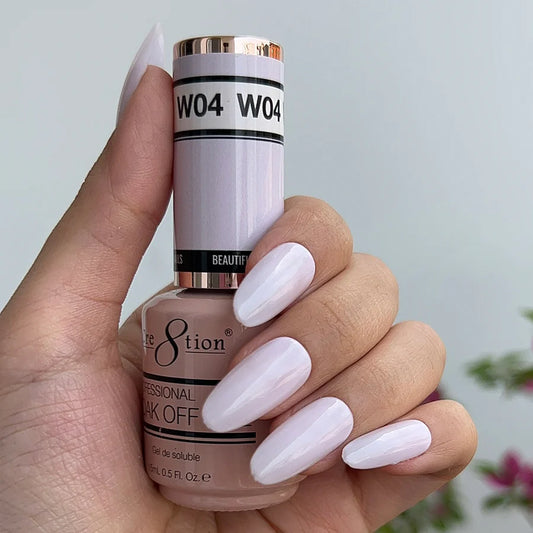 Cre8tion Gel - French Collection 0.5oz - W04 Blush White (White in a Pink Shades)
