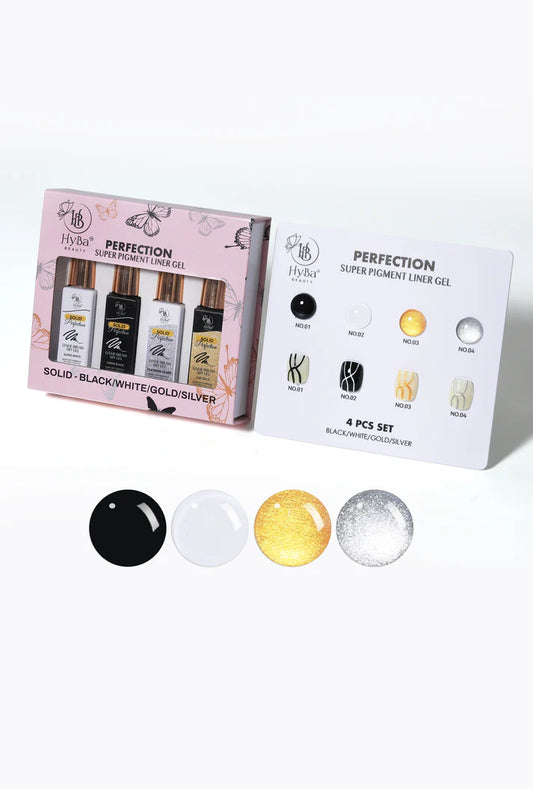 Hyba Solid Liner Gel PERFECTION Set / 4pcs colors