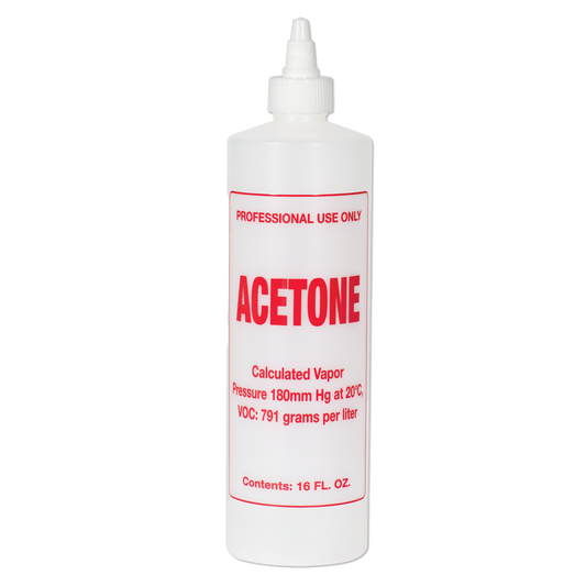 Imprinted Twist Top Bottle Acetone 16 oz