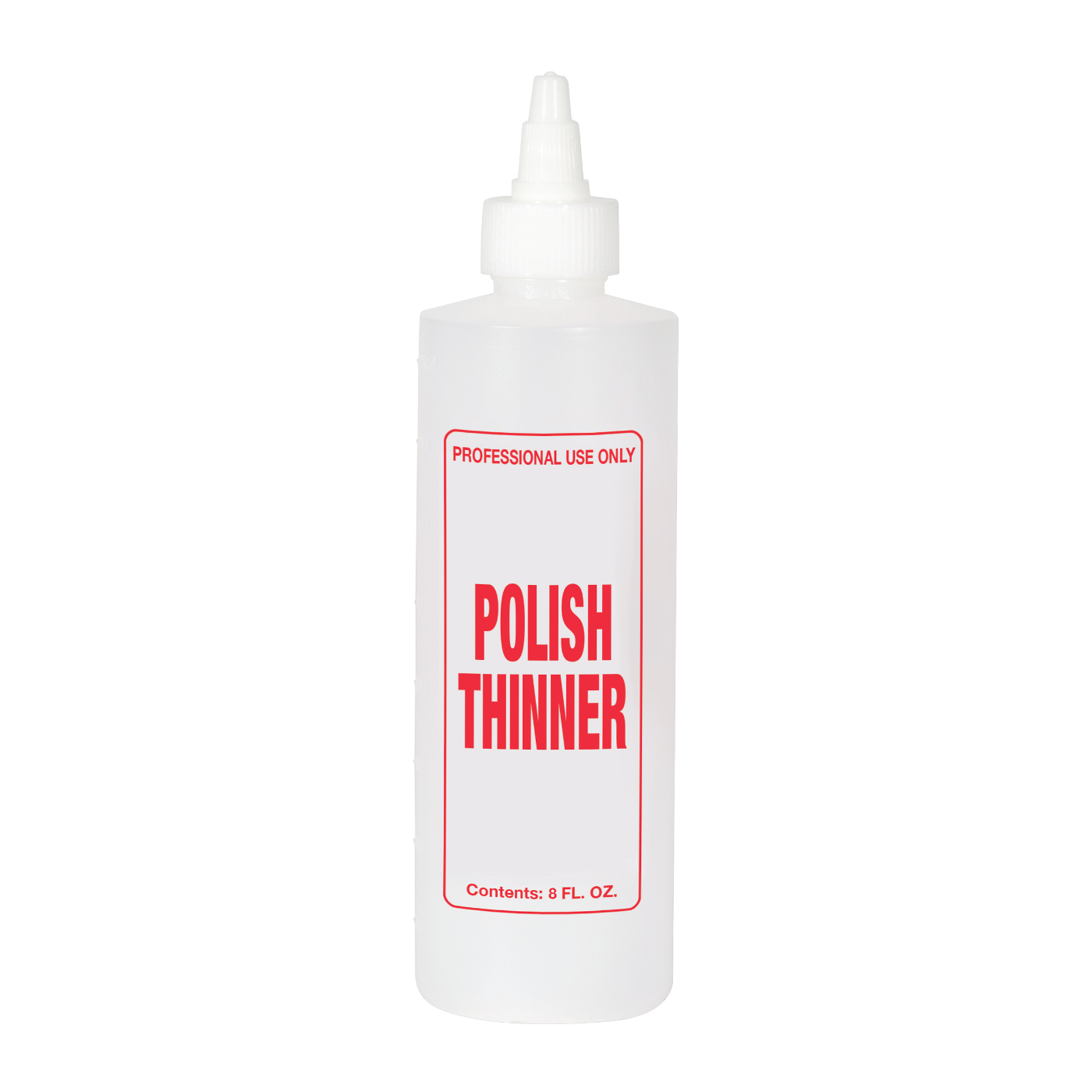 Imprinted Twist Top Bottle Polish Thinner 8 oz