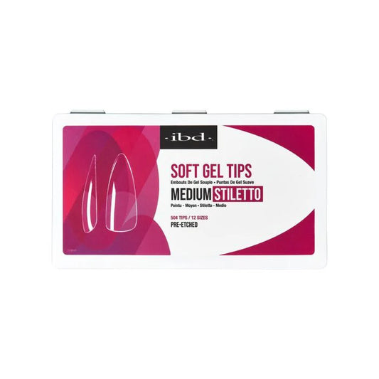 ibd Soft Gel Tips - Medium Stiletto (504pcs)
