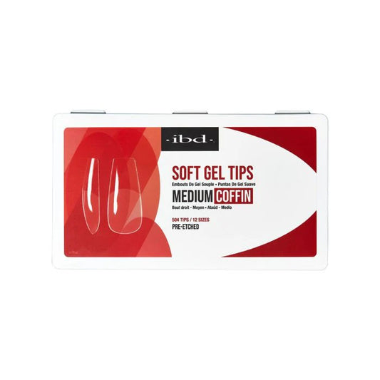 ibd Soft Gel Tips - Medium Coffin (504pcs)