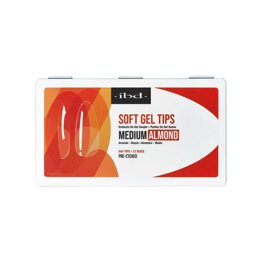 ibd Soft Gel Tips - Medium Almond (504pcs)