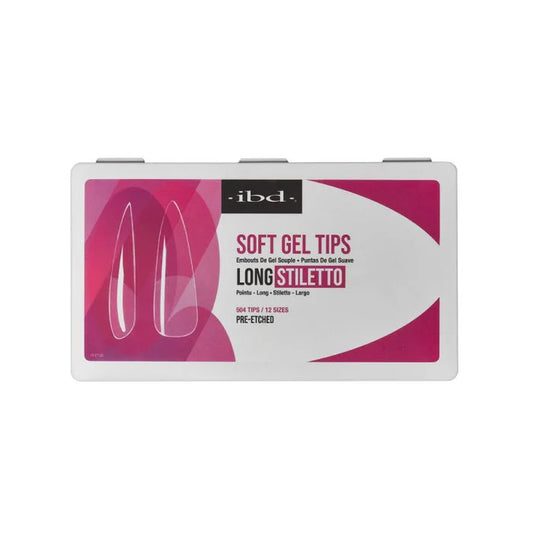 ibd Soft Gel Tips - Long Stiletto (504pcs)