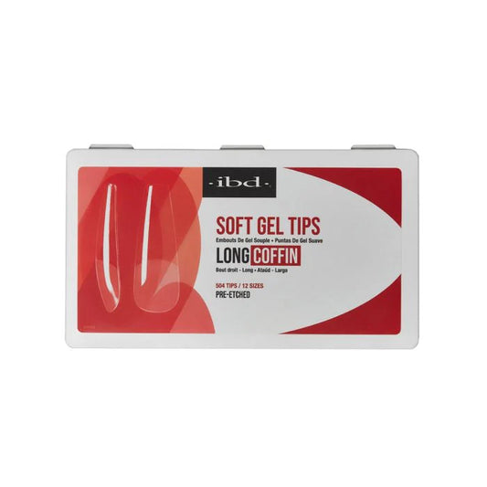 ibd Soft Gel Tips - Long Coffin (504pcs)
