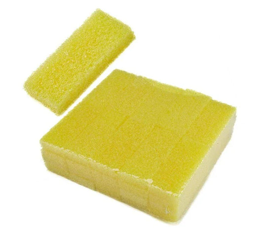 Disposable Pumice Calluses Buffing Pad Bar (Bag of 10pcs) - Thick Yellow Medium Grit